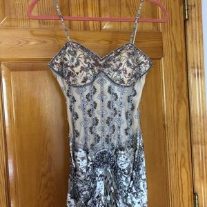 Gorgeous beaded evening gown prom dress